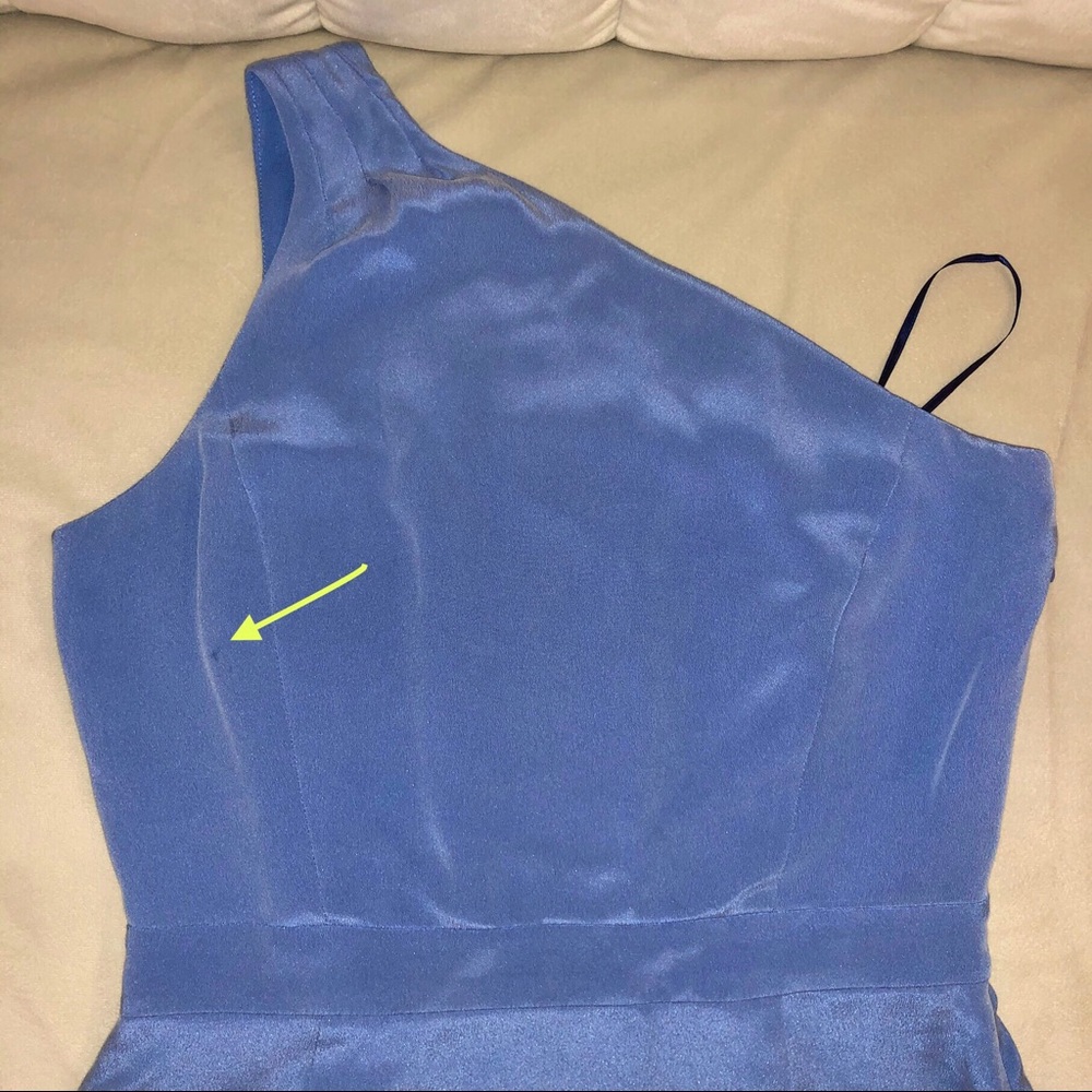 JCrew blue silk Nanine one shoulder dress - Picture 8 of 8